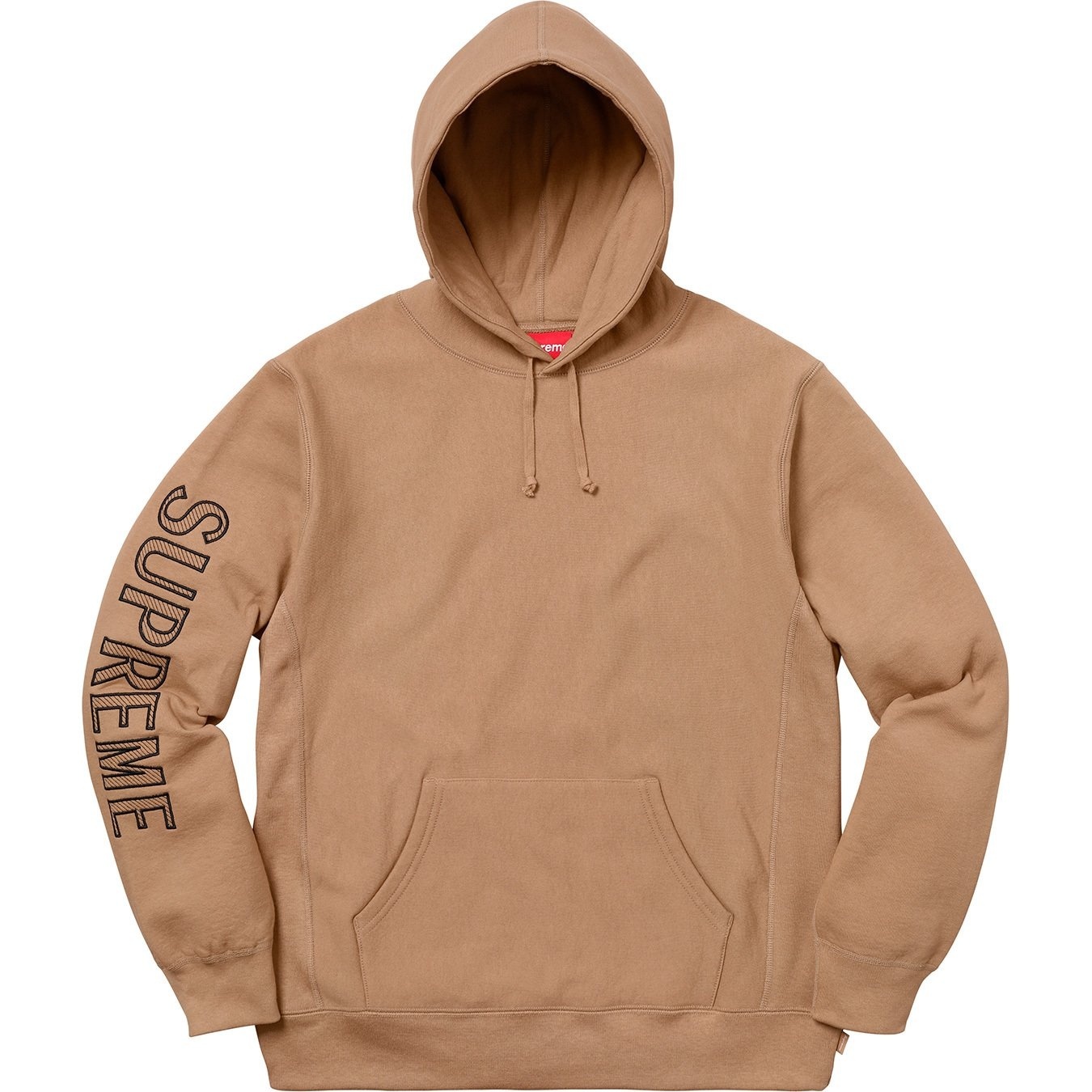 Sleeve Embroidery Hooded Sweatshirt view 6